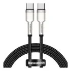کابل USB Type-C به USB Type-C بیسوس CATJK-C01 طول ۱ متر رنگ مشکی