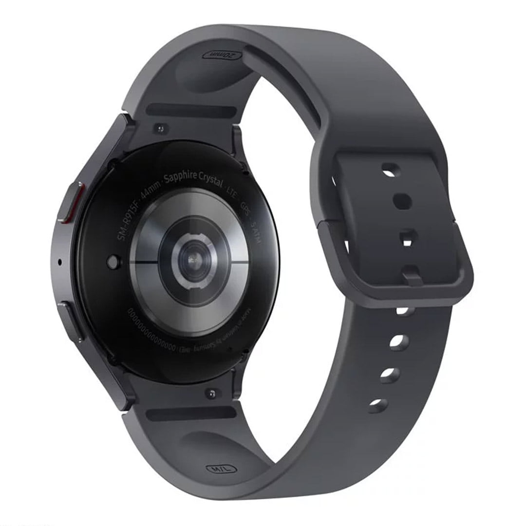 ساعت هوشمند سامسونگ Galaxy Watch5 SM-R910 مدل ۴۴ میلی متری رنگ مشکی از نمای پشت