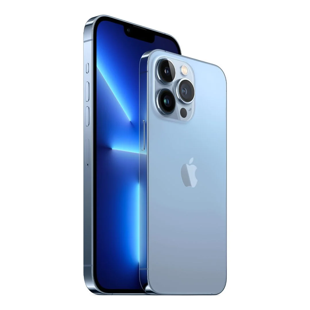 گوشی اپل iPhone 13 Pro CH دو سیم کارت ظرفیت ۱۲۸ گیگابایت و رم ۶ گیگابایت نات اکتیو رنگ آبی نمای چپ
