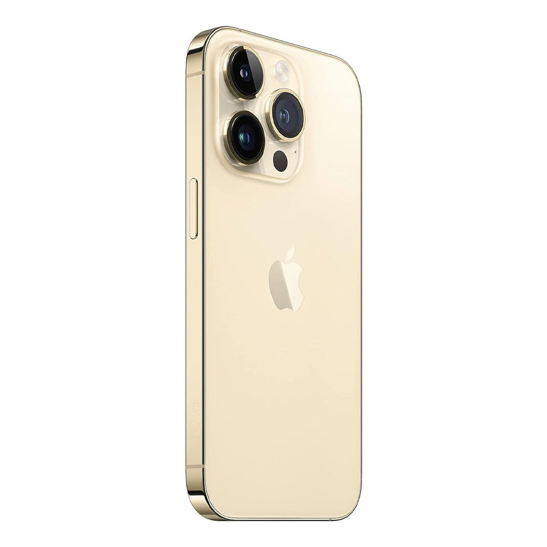گوشی اپل iPhone 14 Pro CH دو سیم کارت ظرفیت ۱۲۸ گیگابایت و رم ۶ گیگابایت نات اکتیو رنگ طلایی پنل پشت
