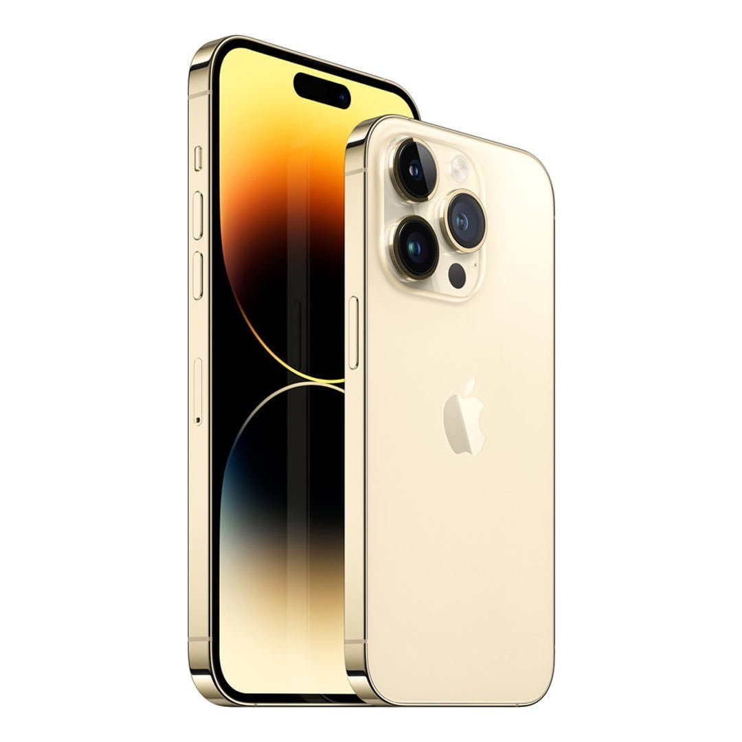 گوشی اپل iPhone 14 Pro Max CH دو سیم کارت ظرفیت ۲۵۶ گیگابایت و رم ۶ گیگابایت نات اکتیو رنگ طلایی نمای چپ