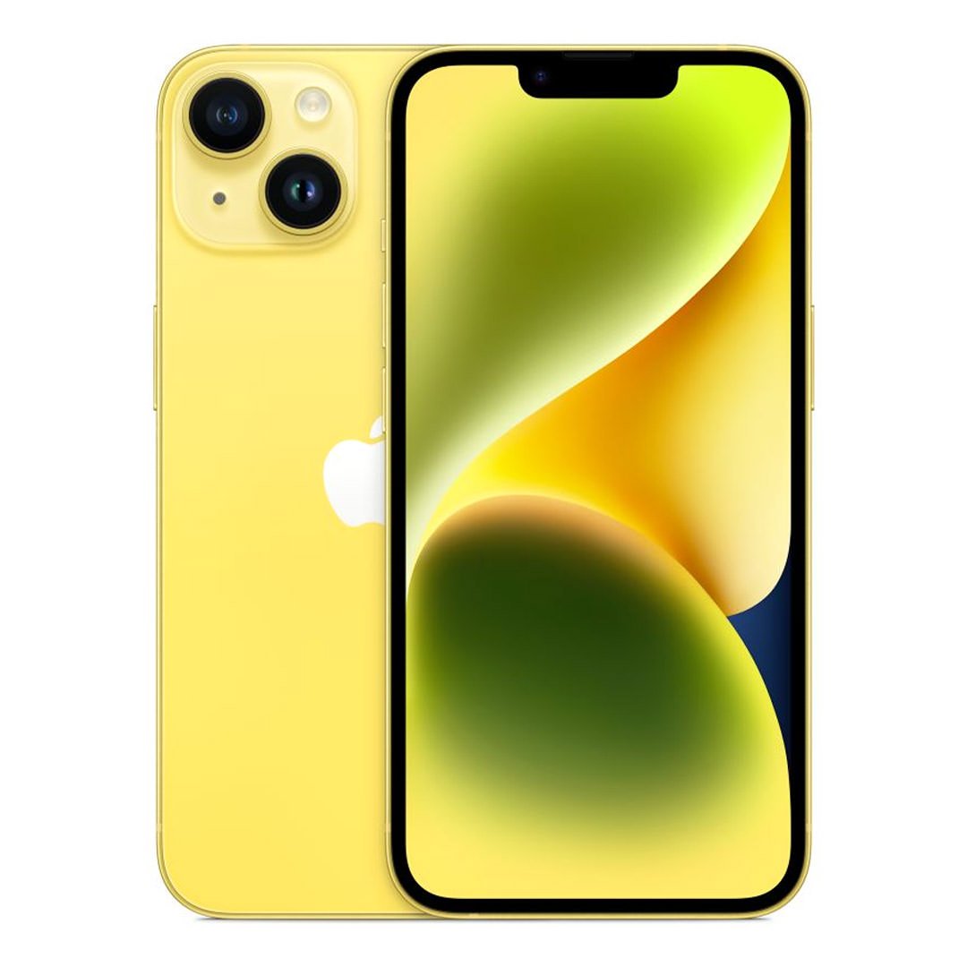 گوشی اپل iPhone 14 CH دو سیم کارت ظرفیت ۱۲۸ گیگابایت و رم ۶ گیگابایت نات اکتیو رنگ زرد