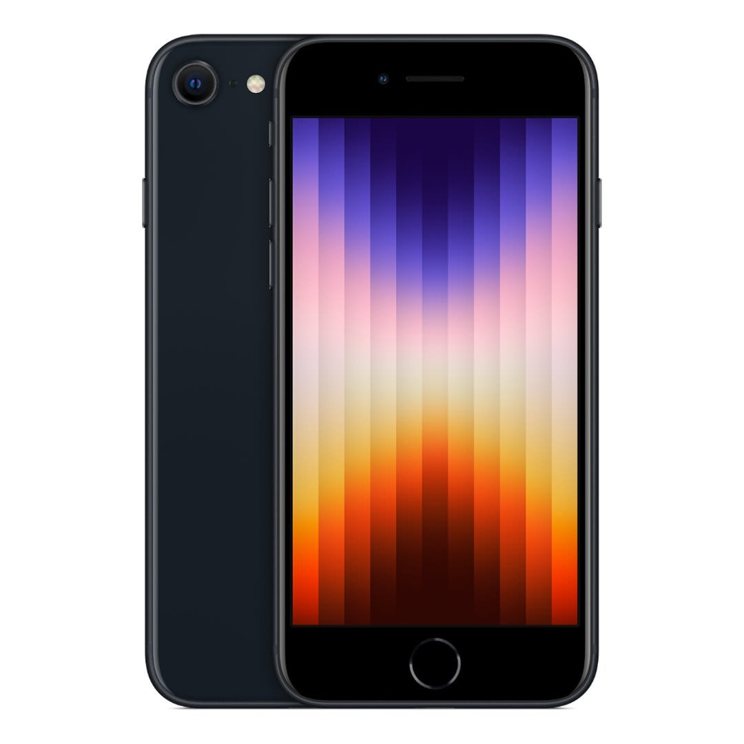 گوشی اپل iPhone SE 2022 ZA/A تک سیم کارت ظرفیت ۱۲۸ گیگابایت و رم ۴ گیگابایت نات اکتیو رنگ مشکی