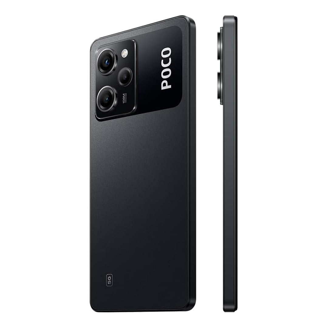 گوشی شیائومی Poco X5 Pro 5G دو سیم کارت ظرفیت ۲۵۶ گیگابایت و رم ۸ گیگابایت رنگ مشکی از نمای سمت راست