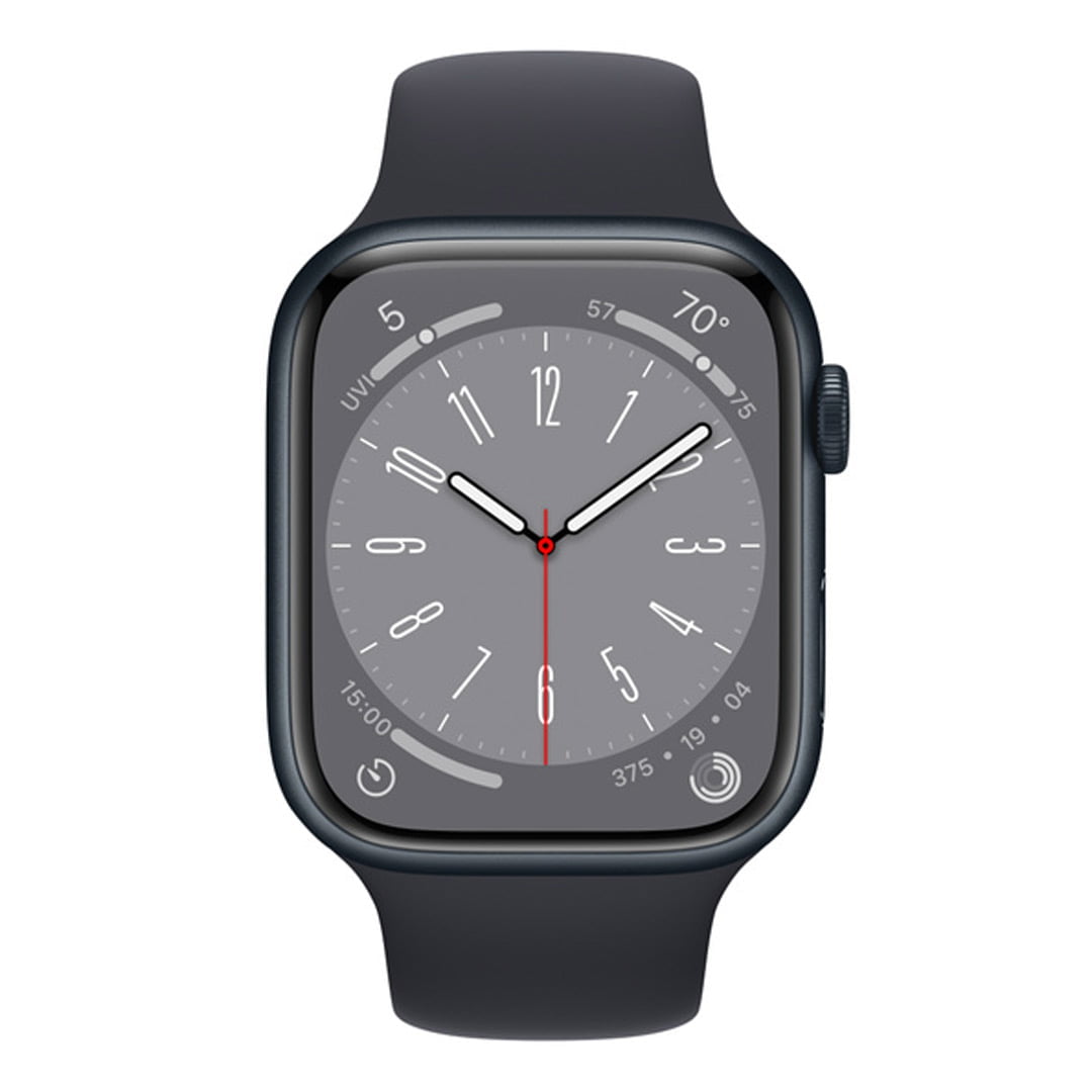 ساعت هوشمند اپل Series 8 Aluminum رنگ مشکی تصویر اول