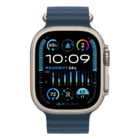 ساعت هوشمند اپل Titanium Watch Ultra 2 مدل ۴۹ میلی متری با بند Ocean رنگ آبی تصویر دوم