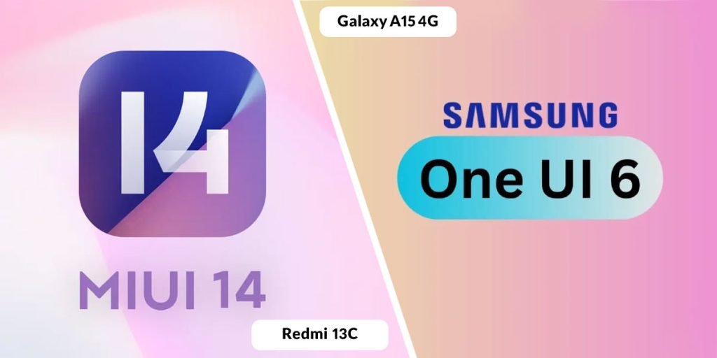 مقایسه نرم افزار A15 4G سامسونگ با Redmi 13C شیائومی