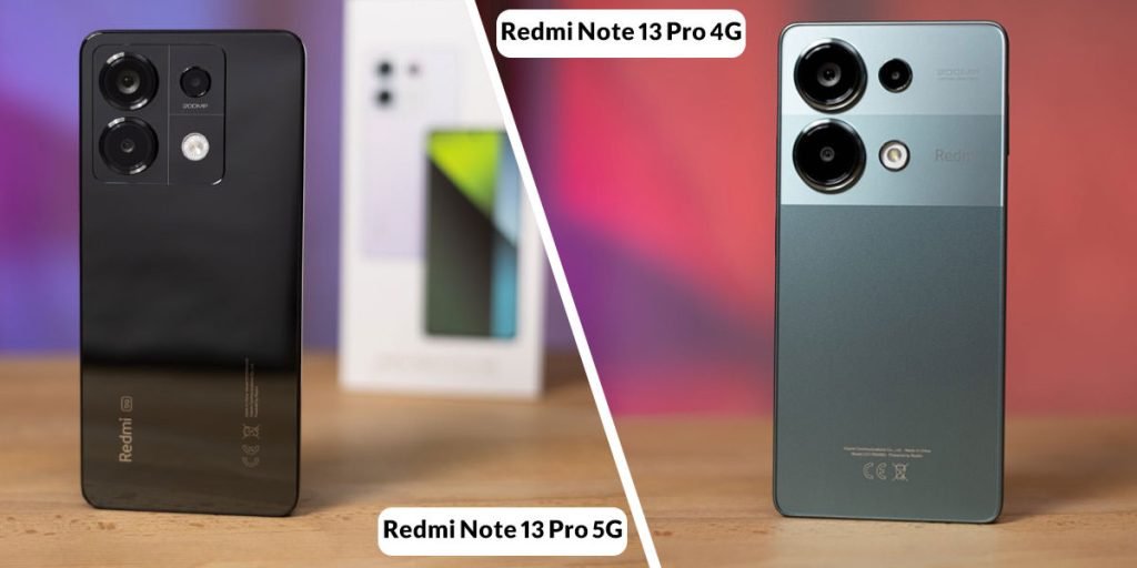 مقایسه طراحی Redmi Note 13 Pro 4G با Redmi Note 13 Pro 5G