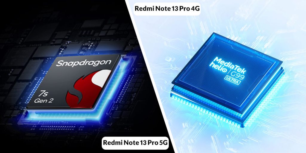 مقایسه سخت افزار Xiaomi Redmi Note 13 Pro 4G با Xiaomi Redmi Note 13 Pro 5G