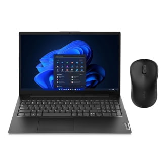 لپ تاپ لنوو V15 نمایشگر ۱۵٫۶ اینچی پردازنده رایزن ۳، گرافیک AMD، رم ۸ گیگابایت، حافظه ۵۱۲ گیگابایت SSD + ماوس بی سیم رپو M160 Silent