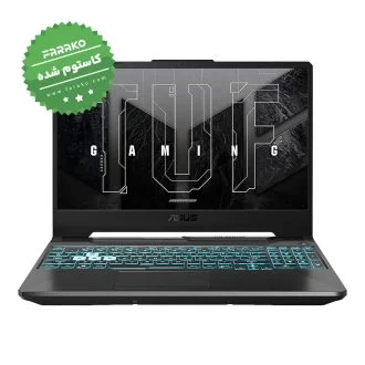 لپ تاپ ایسوس TUF FA506NF نمایشگر ۱۵٫۶ اینچی، پردازنده Ryzen5 7535HS، گرافیک ۴ گیگابایت RTX 2050، رم ۱۶ گیگابایت، حافظه ۵۱۲ گیگابایت SSD – کاستوم شده