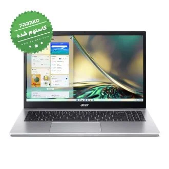 لپ تاپ ایسر Aspire 3 A315 نمایشگر ۱۵٫۶ اینچی پردازنده Core i3-1215U، گرافیک اینتل، رم ۱۲ گیگابایت، حافظه ۵۱۲ گیگابایت SSD – کاستوم شده