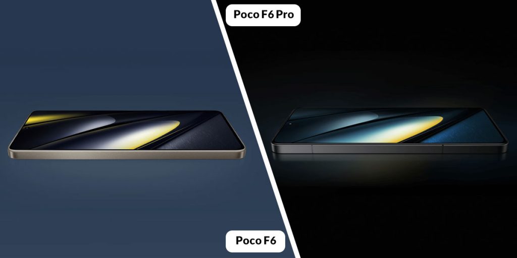 مقایسه صفحه نمایش گوشی شیائومی Poco F6 با Poco F6 Pro