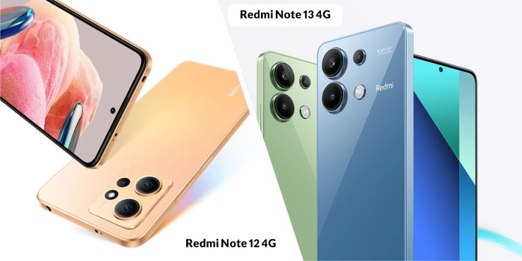 مقایسه طراحی گوشی Redmi Note 13 4G با Redmi Note 12 4G