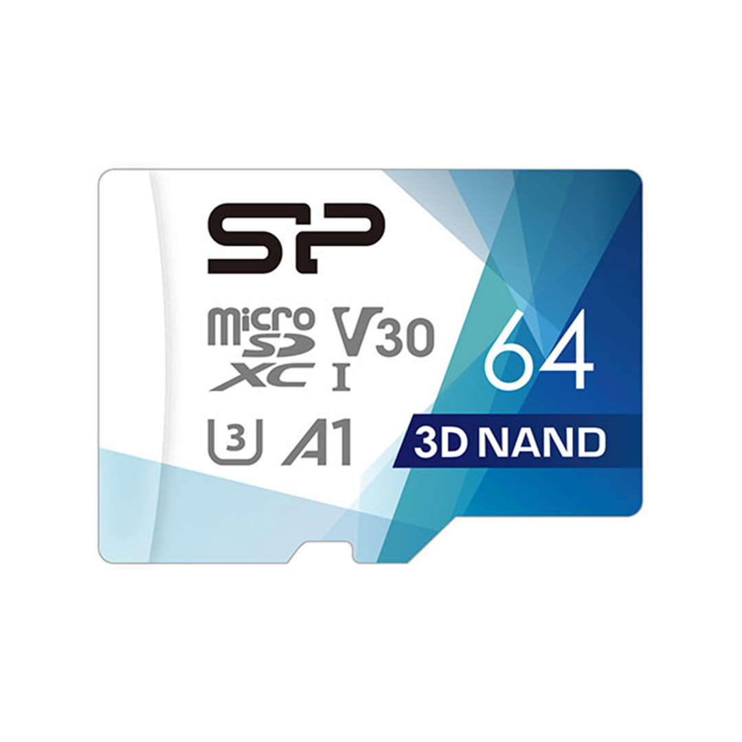 کارت حافظه MicroSDXC سیلیکون پاور Superior Pro V30 A1 کلاس ۱۰ استاندارد UHS-I U3 ظرفیت ۶۴ گیگابایت تصویر دوم