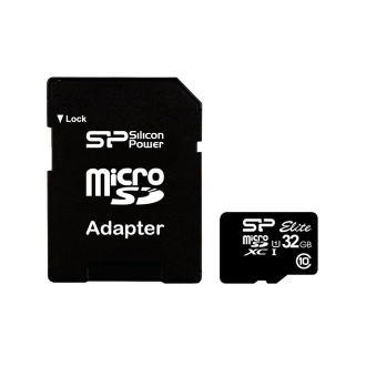 کارت حافظه MicroSDXC سیلیکون پاور Elite کلاس ۱۰ استاندارد UHS-I U1 ظرفیت ۳۲ گیگابایت