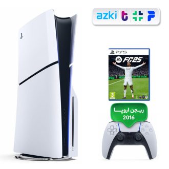 کنسول بازی سونی PlayStation 5 Slim ظرفیت یک ترابایت ریجن ۲۰۱۶ اروپا | به همراه بازی EA Sports FC 25