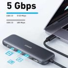 هاب ۵ پورت USB Type-C انکر 332 A8355 تصویر سوم