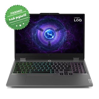 لپ تاپ لنوو LOQ نمایشگر ۱۵٫۶ اینچی، پردازنده Core i7-13650HX، گرافیک ۸ گیگابایت RTX 4060، رم ۲۴ گیگابایت، حافظه ۵۱۲ گیگابایت SSD – کاستوم شده