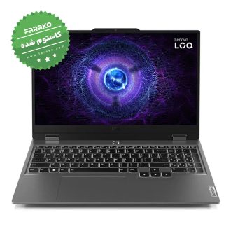 لپ تاپ لنوو LOQ نمایشگر ۱۵٫۶ اینچی، پردازنده Core i7-14700HX، گرافیک ۸ گیگابایت RTX 4060، رم ۱۶ گیگابایت، حافظه یک ترابایت SSD – کاستوم شده