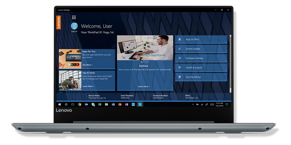 نرم‌افزارها و ابزارهای اختصاصی لپ تاپ Lenovo