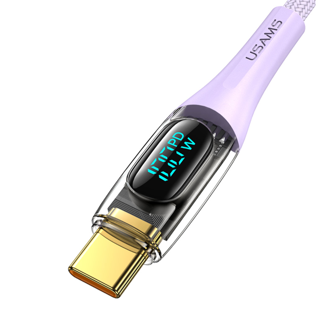 کابل USB Type-C به USB Type-C یوسمز Sj590 طول ۱٫۲ متر تصویر چهارم