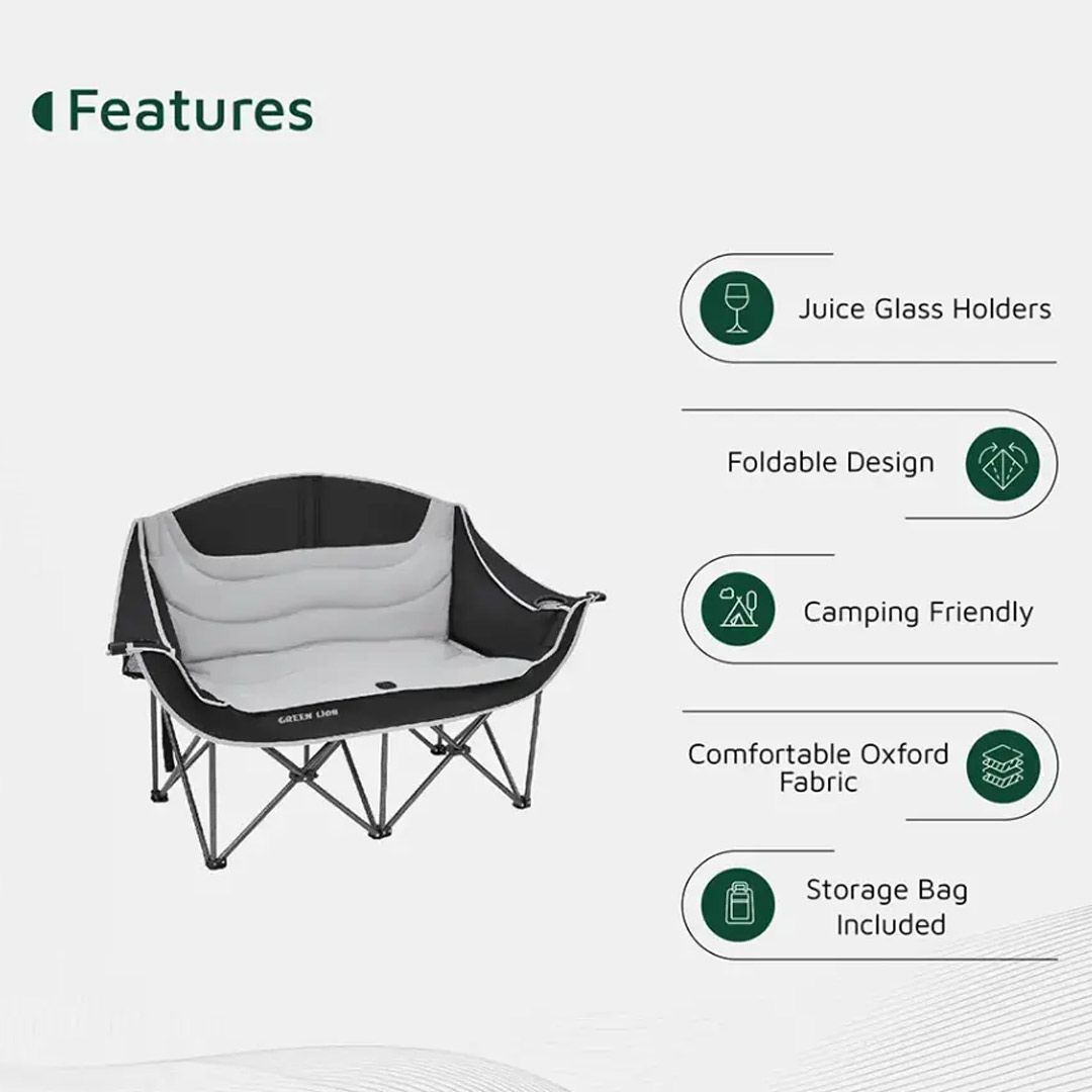 صندلی کمپینگ دونفره گرین لاین Double Camping Chair تصویر دوم