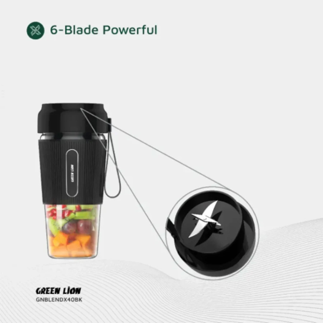 مخلوط کن قابل حمل شارژی گرین لاین G-Blend X با ظرفیت ۳۰۰ میلی‌لیتر تصویر دوم