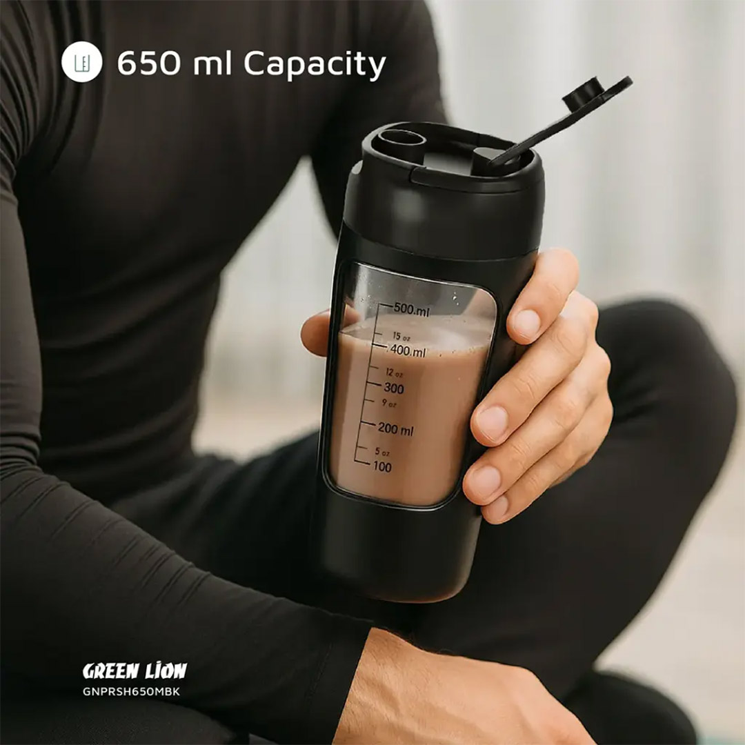 مخلوط کن قابل حمل گرین لاین Protein Mixer با ظرفیت ۶۵۰ میلی‌لیتر تصویر پنجم