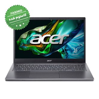 لپ تاپ ایسر Aspire 5 A515 با نمایشگر ۱۵٫۶ اینچی پردازنده Core i7-13620H، گرافیک اینتل UHD، رم ۳۲ گیگابایت، حافظه ۵۱۲ گیگابایت SSD – کاستوم شده