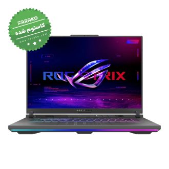 لپ تاپ ایسوس ROG Strix G16 G614JI نمایشگر ۱۶ اینچی، پردازنده Core i9-13980HX، گرافیک ۸ گیگابایت RTX 4070، رم ۳۲ گیگابایت، حافظه یک ترابایت SSD – کاستوم شده