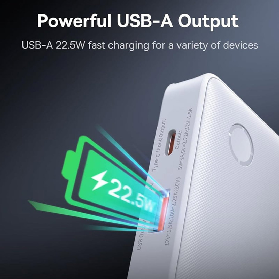 پاوربانک بیسوس Baseus Airpow Lite ظرفیت 10000 میلی‌ آمپر ساعت با توان ۱۵ وات تصویر پنجم