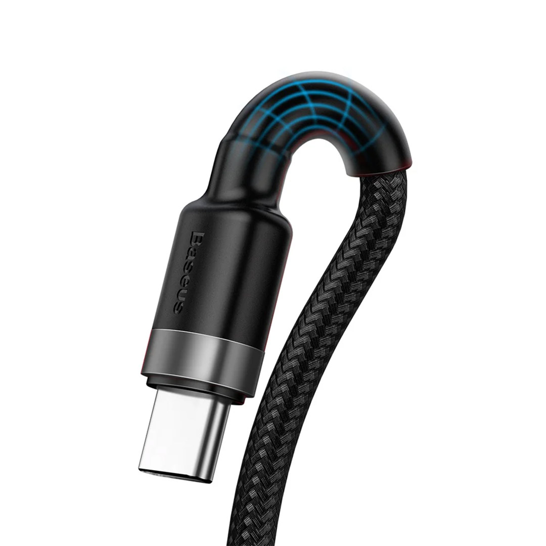 کابل USB Type-A به USB Type-C بیسوس Cafule HW طول ۱ متر تصویر پنجم