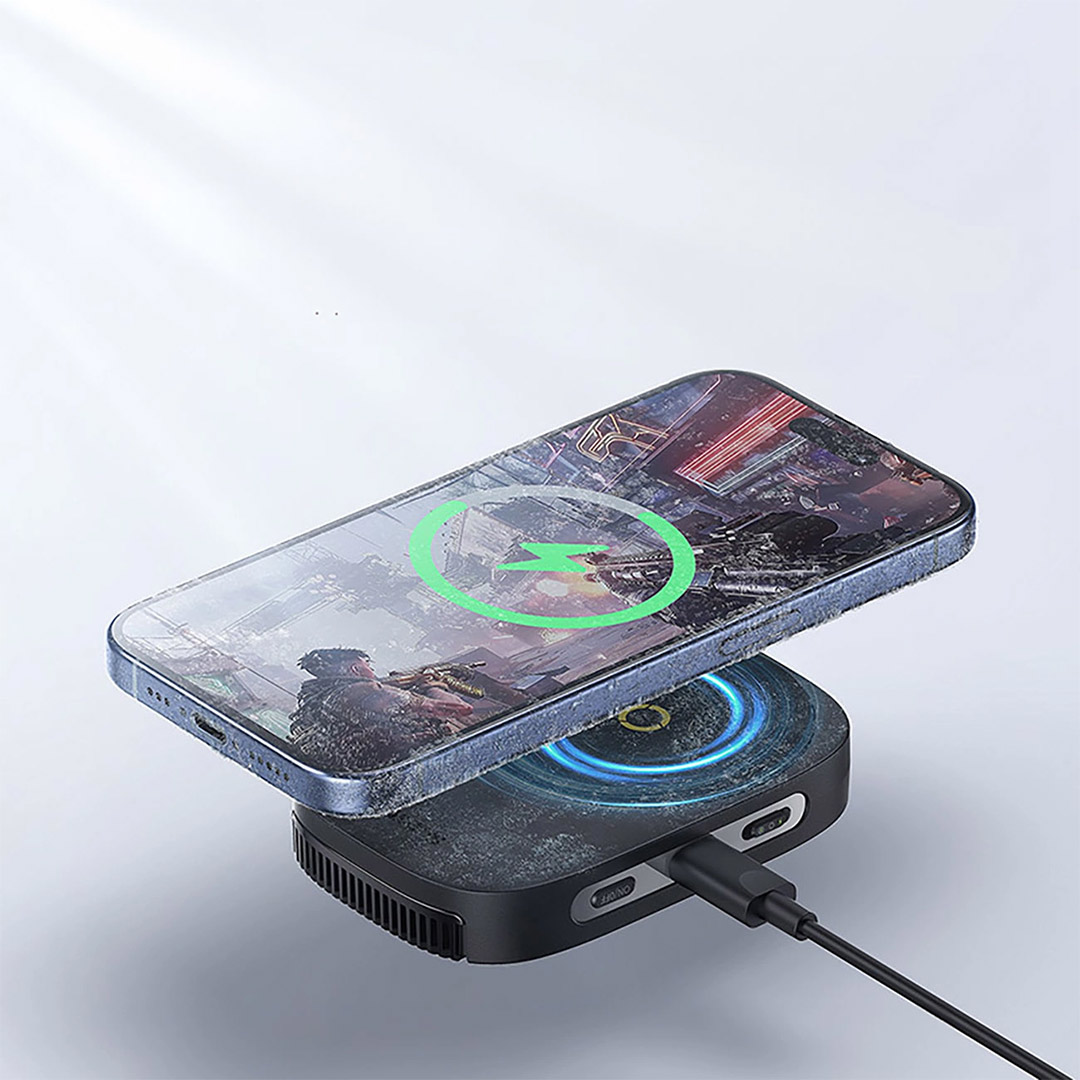 شارژر بی سیم و خنک کننده گوشی 15 وات بیسوس MagPro II Ultra-Thin تصویر نهم