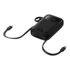پاوربانک بیسوس QPow2 Dual Cable ظرفیت 10000 میلی‌ آمپر ساعت با توان ۲۲٫۵ وات تصویر ششم