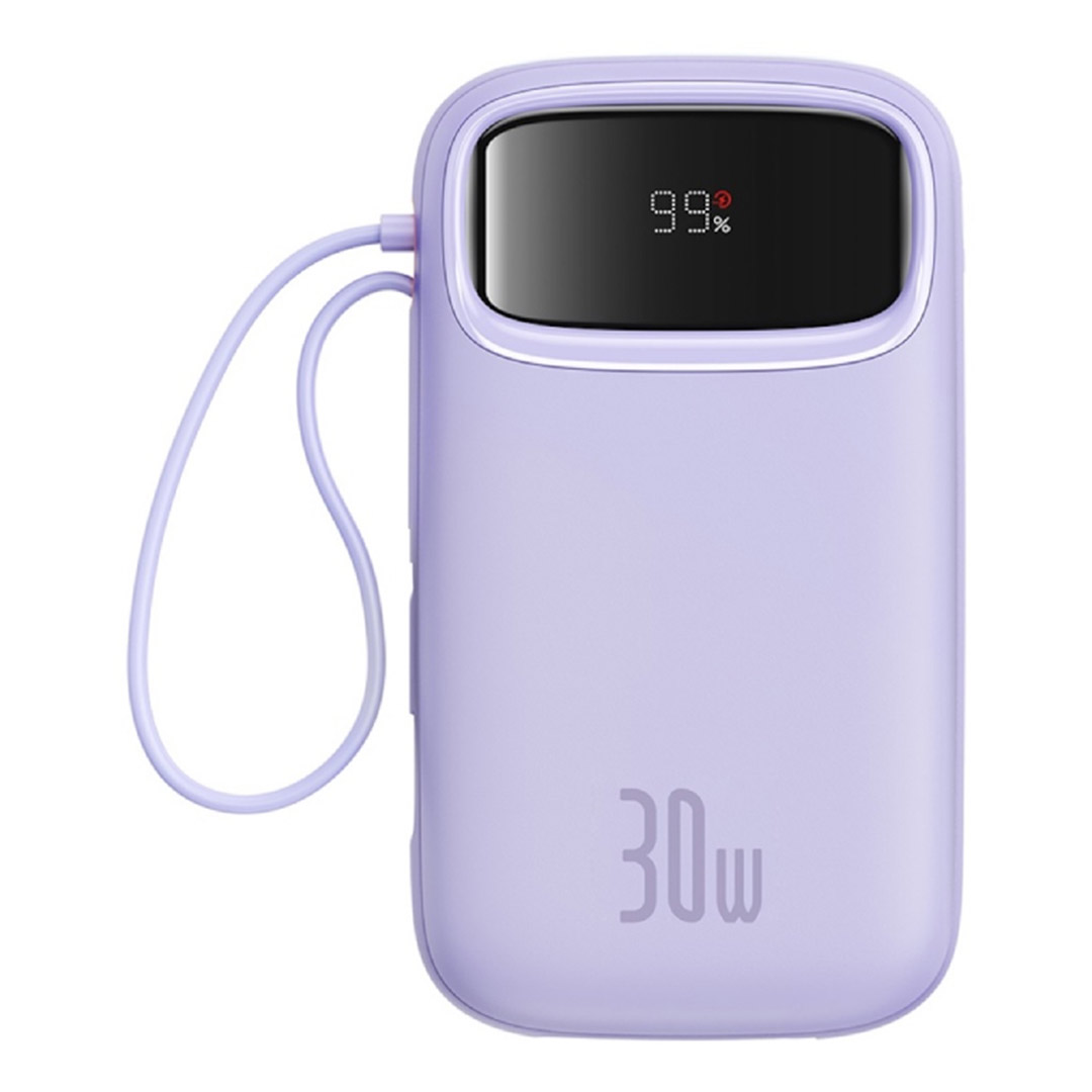 پاوربانک بیسوس QPow2 Dual Cable ظرفیت 20000 میلی‌ آمپر ساعت با توان ۳۰ وات تصویر پنجم