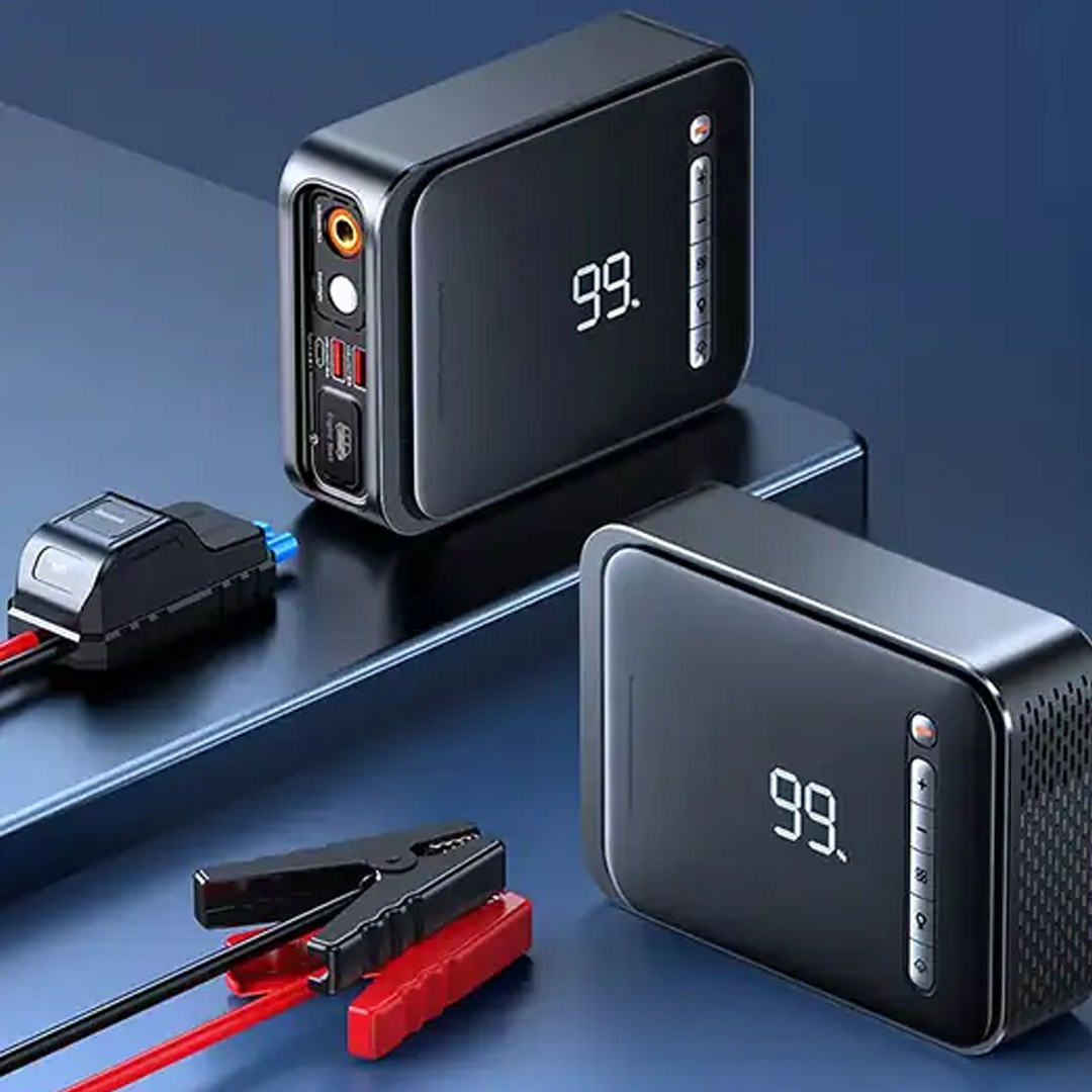 جامپ استارتر، کمپرسور باد و پاوربانک بیسوس Super Energy 2 in 1 تصویر چهارم