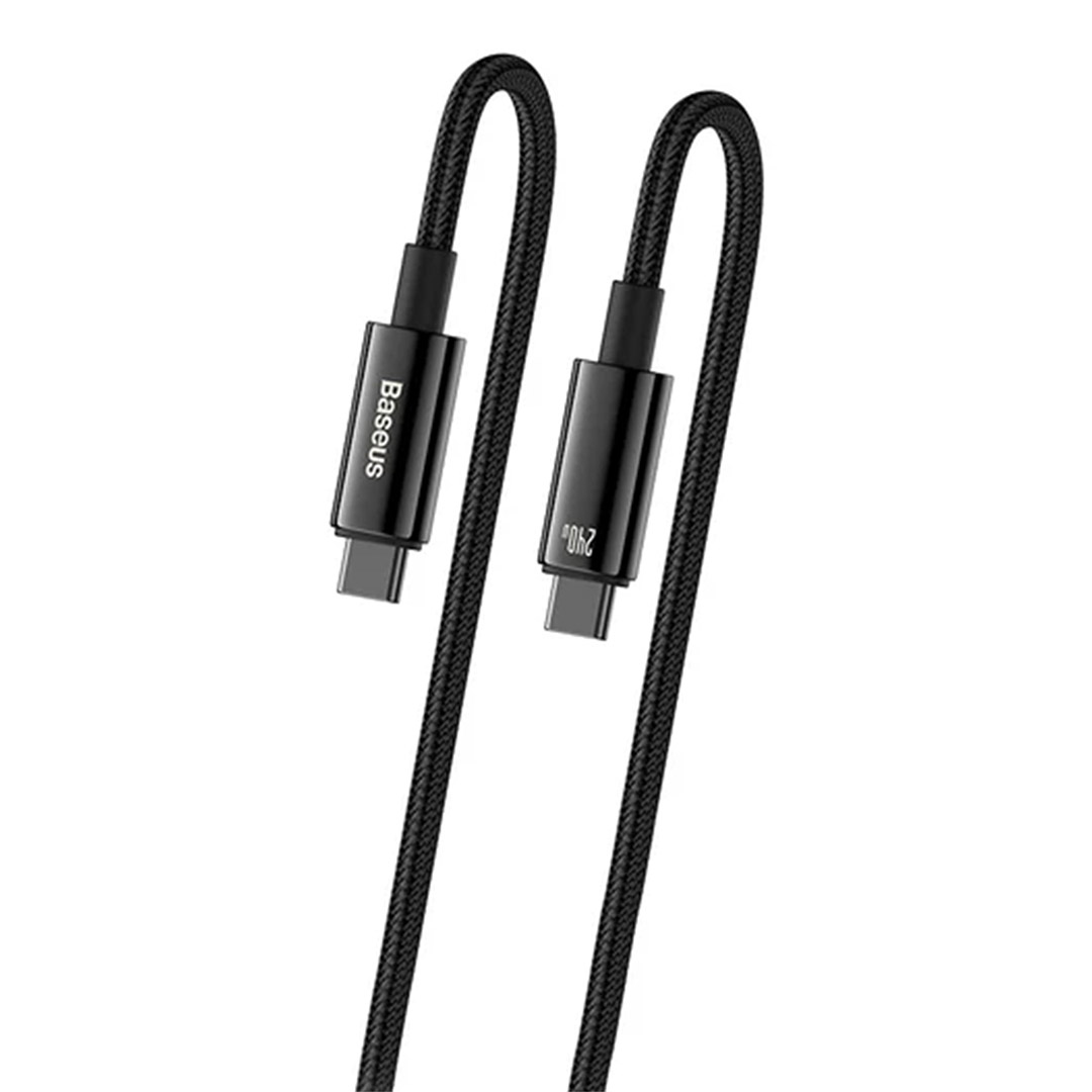کابل USB Type-C به USB Type-C بیسوس Tungsten Gold طول ۱ متر تصویر سوم