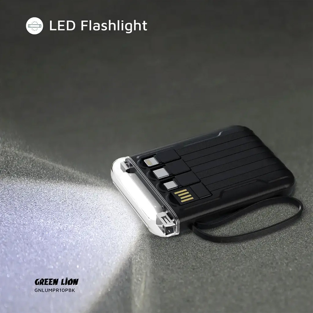 پاوربانک گرین لاین Luma Pro ظرفیت 10000 میلی‌ آمپر ساعت با توان ۱۰٫۵ وات تصویر ششم