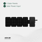 پاوربانک گرین لاین Solar 5-Panel ظرفیت 20000 میلی‌ آمپر ساعت با توان ۲۰ وات تصویر سوم