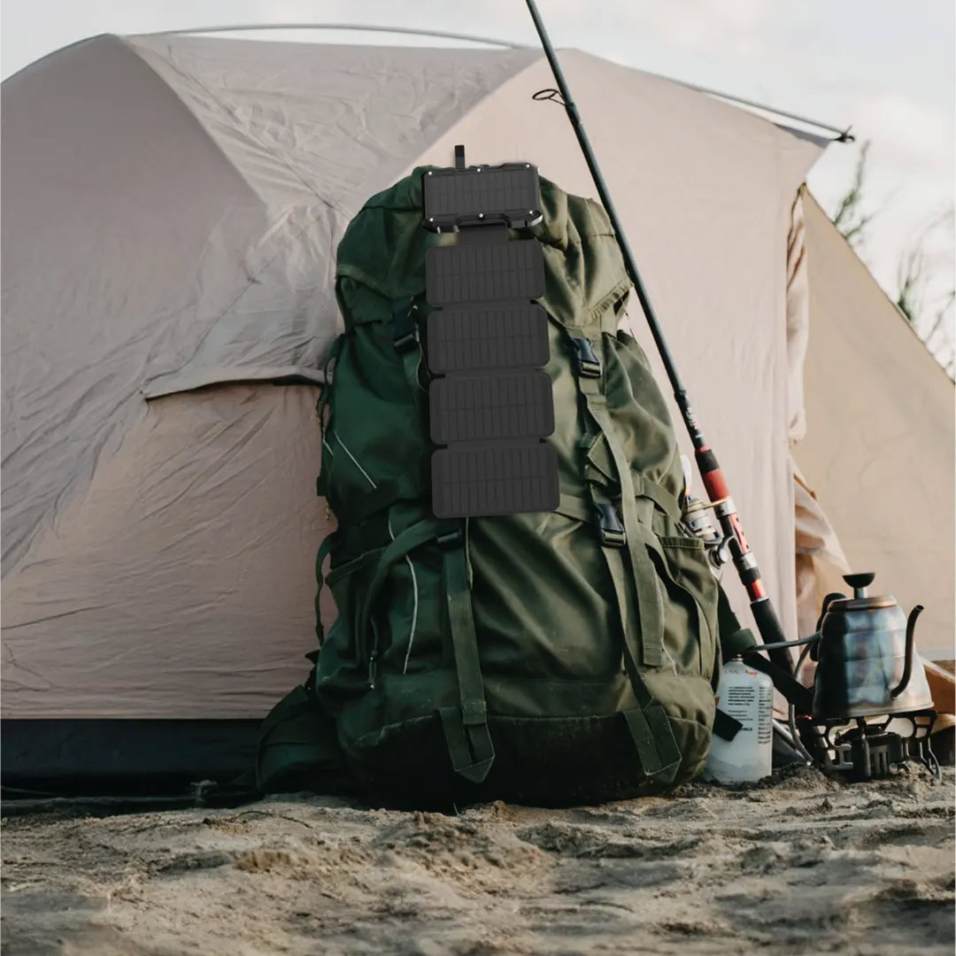 پاوربانک گرین لاین Solar 5-Panel ظرفیت 20000 میلی‌ آمپر ساعت با توان ۲۰ وات تصویر چهارم