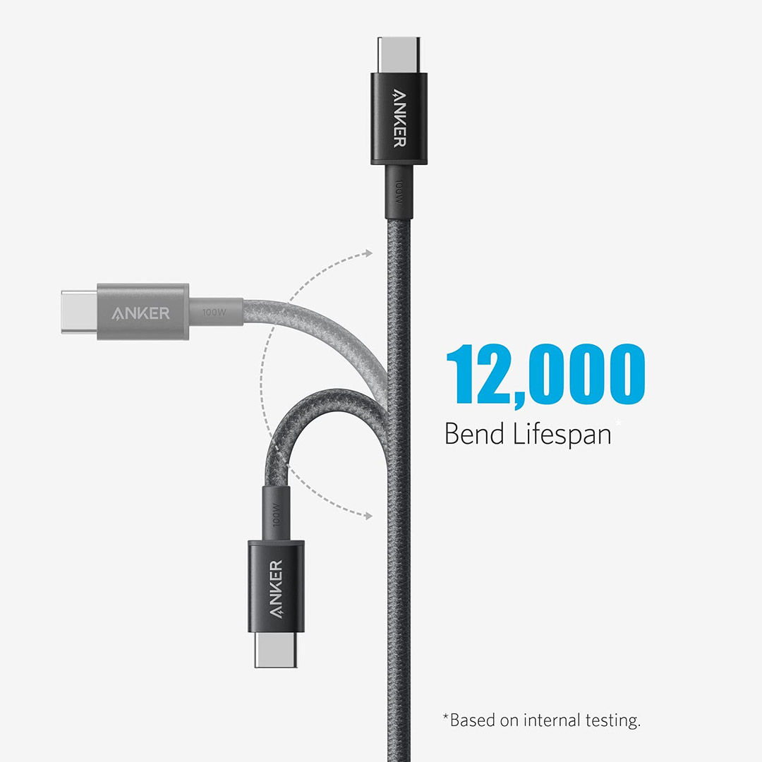 کابل USB Type-C به USB Type-C انکر A8756 333 طول ۰٫۹۹ متر تصویر پنجم