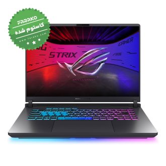 لپ تاپ ایسوس ROG Strix G16 G615LM نمایشگر ۱۶ اینچی، پردازنده Core Ultra 9-275HX، گرافیک ۸ گیگابایت RTX 5060، رم ۱۶ گیگابایت، حافظه دو ترابایت SSD – کاستوم شده