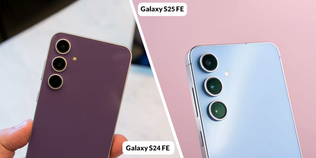 مقایسه دوربین S24 FE با S25 FE سامسونگ