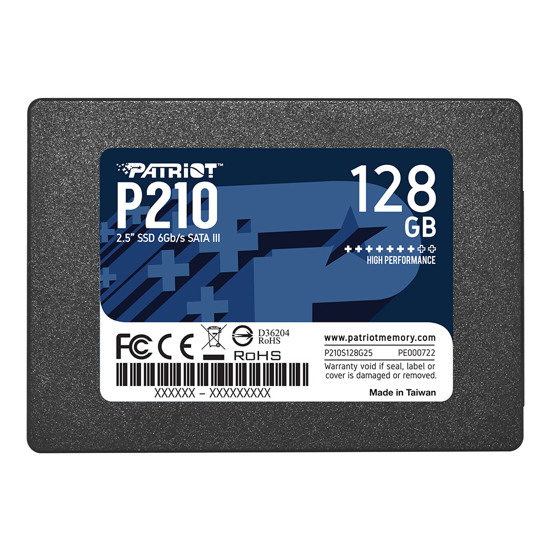 اس اس دی اینترنال پاتریوت P210 SATA III 2.5 Inch ظرفیت ۱۲۸ گیگابایت