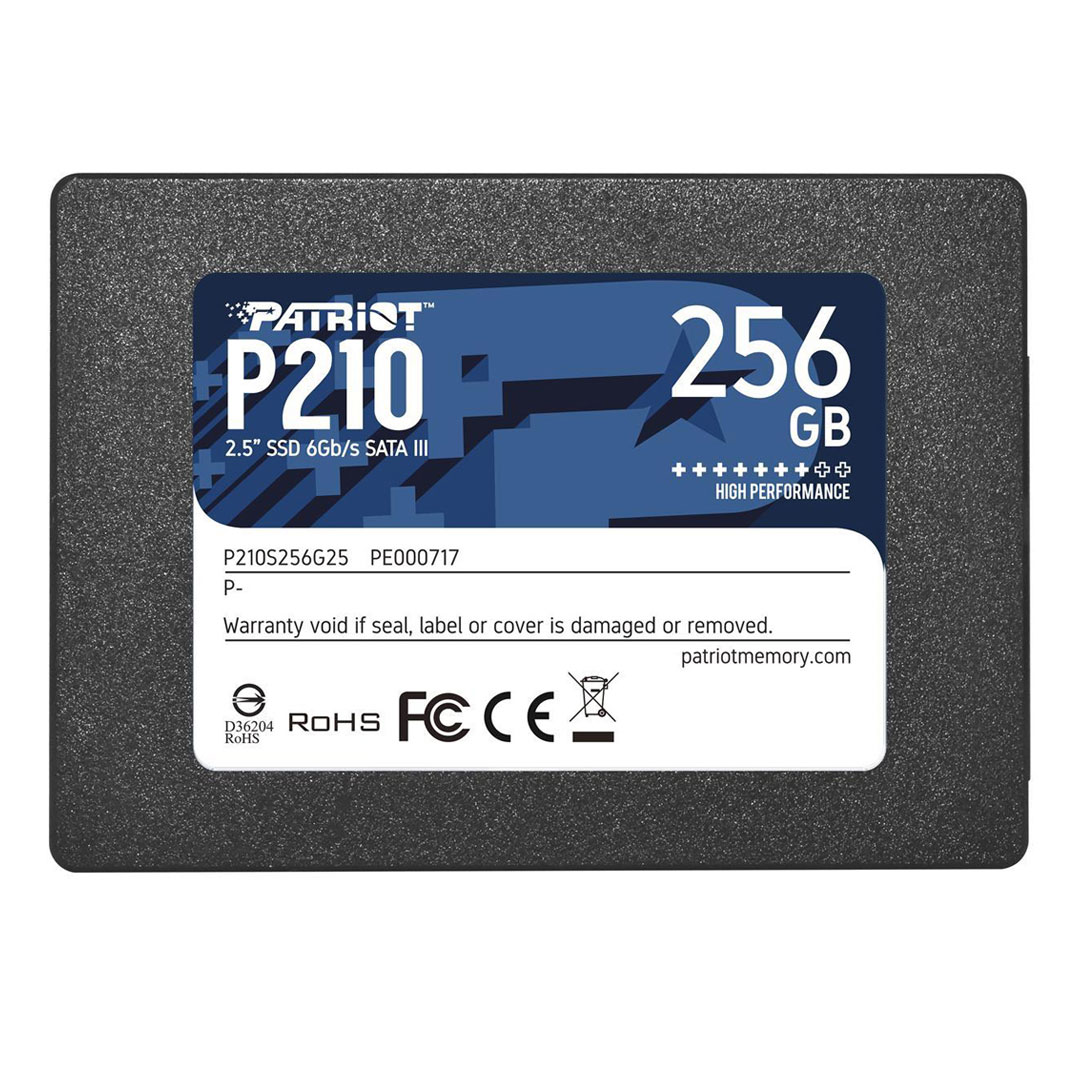 اس اس دی اینترنال پاتریوت P210 SATA III 2.5 Inch ظرفیت ۲۵۶ گیگابایت