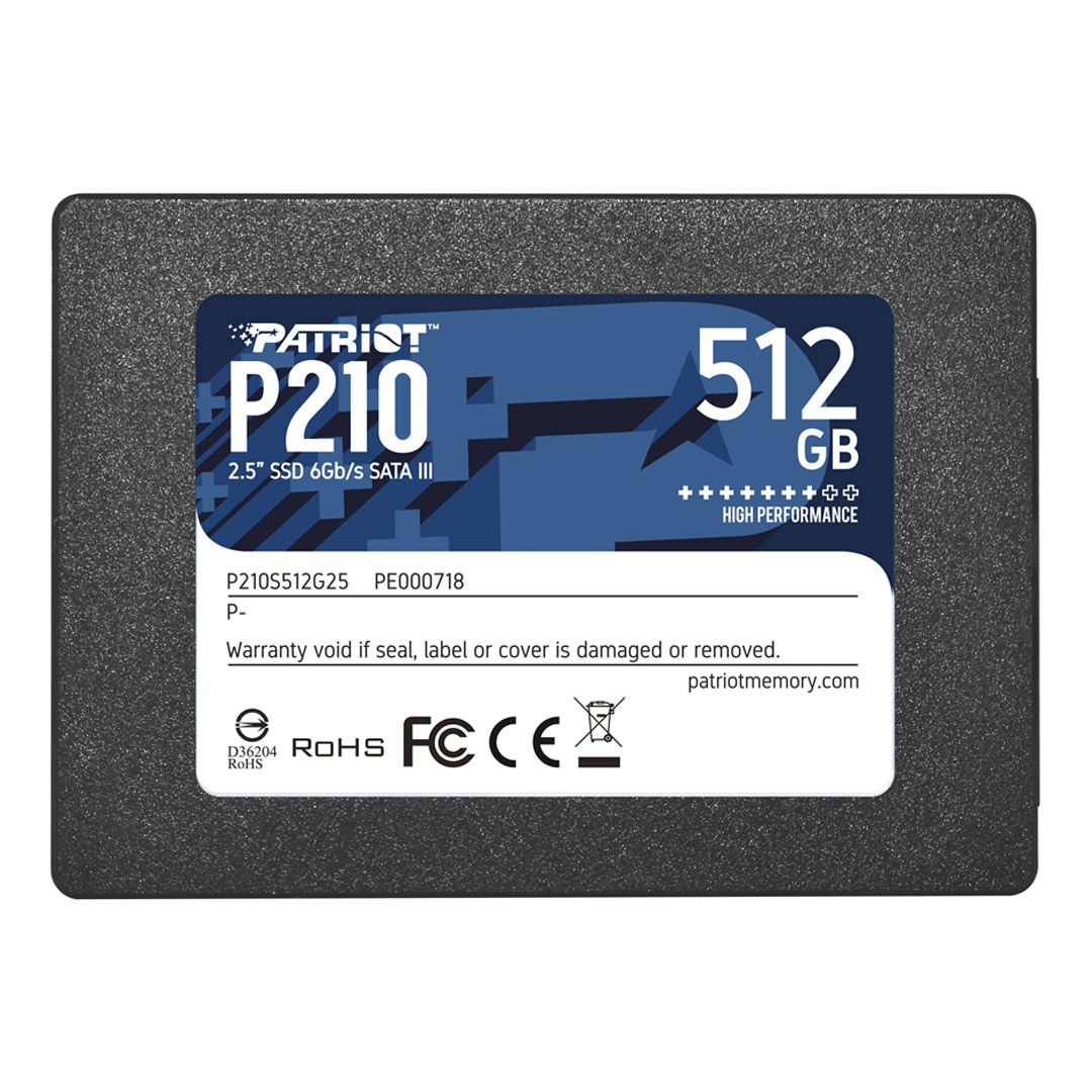اس اس دی اینترنال پاتریوت P210 SATA III 2.5 Inch ظرفیت ۵۱۲ گیگابایت