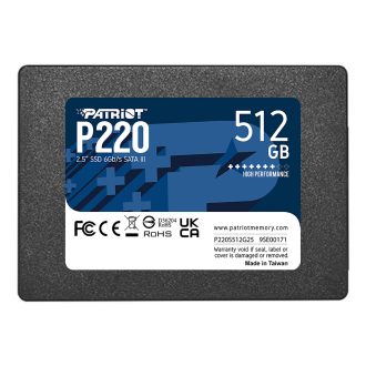 اس اس دی اینترنال پاتریوت P220 SATA III 2.5 Inch ظرفیت ۵۱۲ گیگابایت