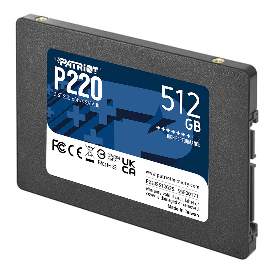 اس اس دی اینترنال پاتریوت P220 SATA III 2.5 Inch ظرفیت ۵۱۲ گیگابایت تصویر چهارم